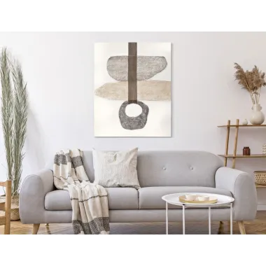 OBRAZ NA PŁÓTNIE STONY -A- 80X2,8X100 cm